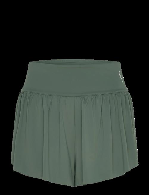 RS Sports | Women's Court Pleated Shorts (Brown/White,L,St) | M