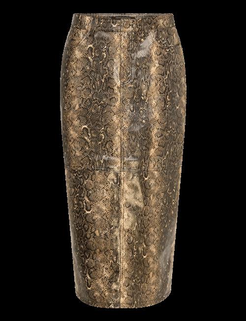 French Connection | Brandy Snakeskin Pu Midi Skirt | 40