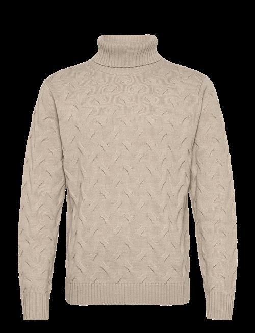 Lindbergh Black | 1927 Merino Blend Texture Roll Neck | S