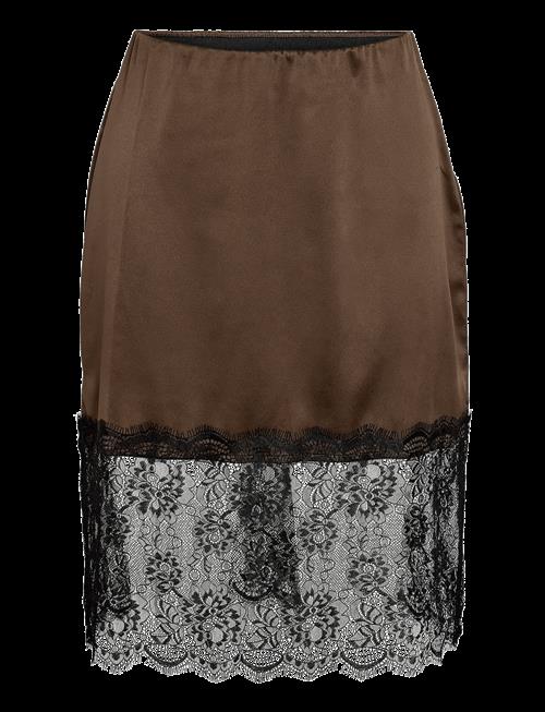 NOISY MAY | Nminferno Mw Short Satin Lace Skirt | L