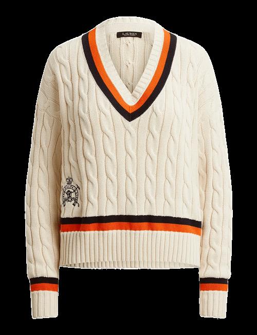 Lauren Ralph Lauren | Cable-Knit Cotton Cricket Sweater | L
