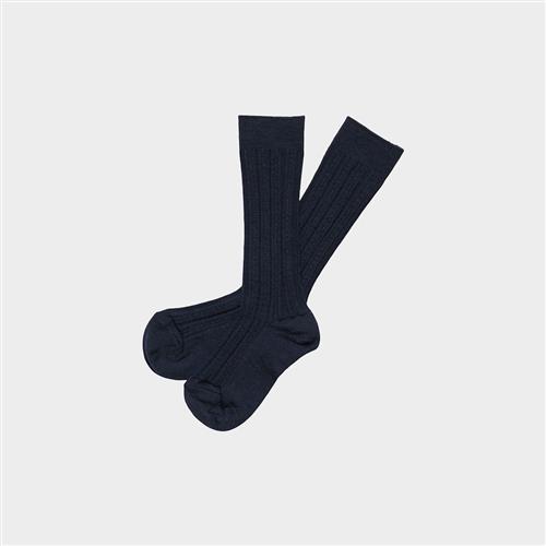FUB 2-pak Knæstrømper Med Pointelle-mønster Dark Navy  Dark Navy 33-36 EU Uld Marineblå  33-36 EU  Drenge, Piger
