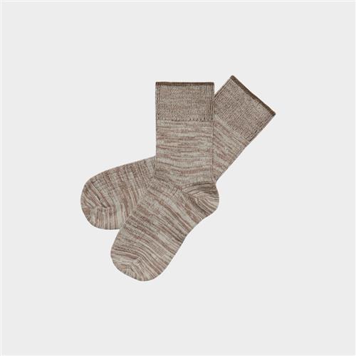 FUB 2-pak Melange-sokker Ecru Hazel Melange  Ecru Hazel Melange 29-32 EU Uld Brun  29-32 EU  unisex