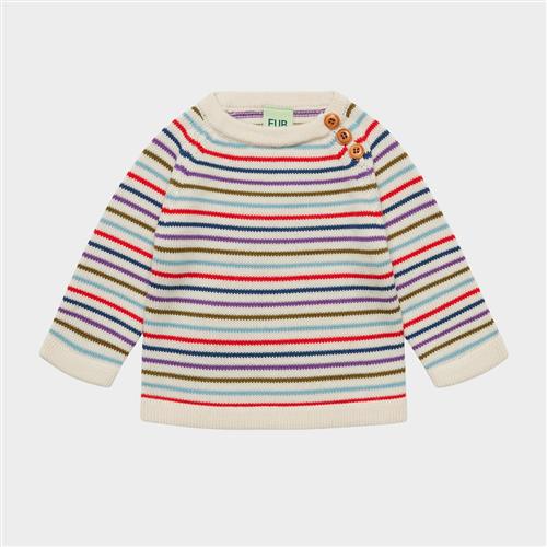FUB Babytrøje Anniversary Stripe  Anniversary Stripe 74 cm Uld Creme  74 cm  Drenge, Piger