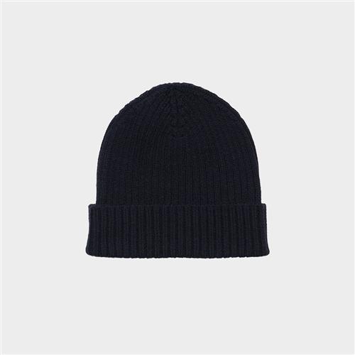FUB Ribbeanie Dark Navy  Dark Navy 100/120 cm Uld Marineblå  100/120 cm  Drenge, Piger