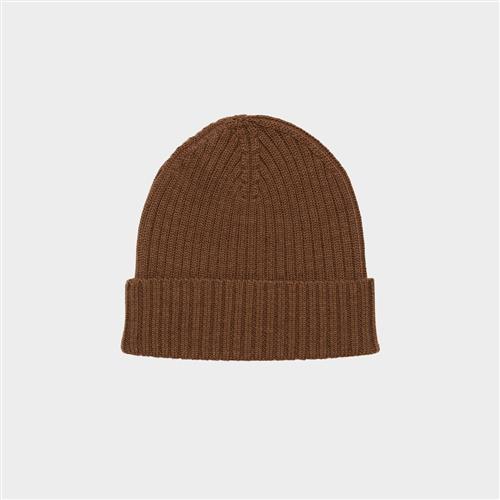 FUB Ribbeanie Hazel Melange  Hazel Melange 90/100 cm Uld Brun  90/100 cm  Drenge, Piger