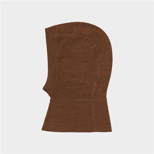 FUB Baby-balaclava I Ekstra Fin Kvalitet Hazel Melange  Hazel Melange 68/74 cm Uld Brun  68/74 cm  Drenge, Piger