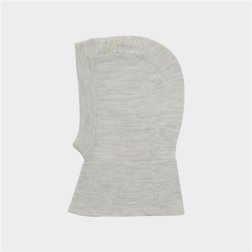 FUB Baby-balaclava I Ekstra Fin Kvalitet Light Grey Melange  Light Grey Melange 80/86 cm Uld Grå  80/86 cm  Drenge, Piger