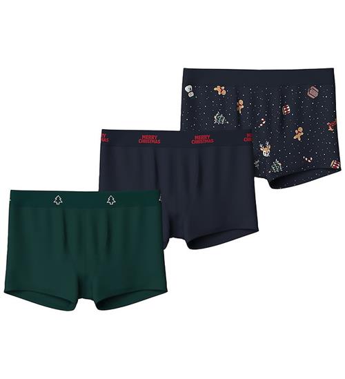 Name it Boxershorts - 3-pak - NKMVISMAS - Navy Blazer/w/ Botanic