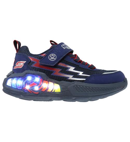 Skechers Blinkesko - Light Storm 3 - Prism Tech - Navy/Rød