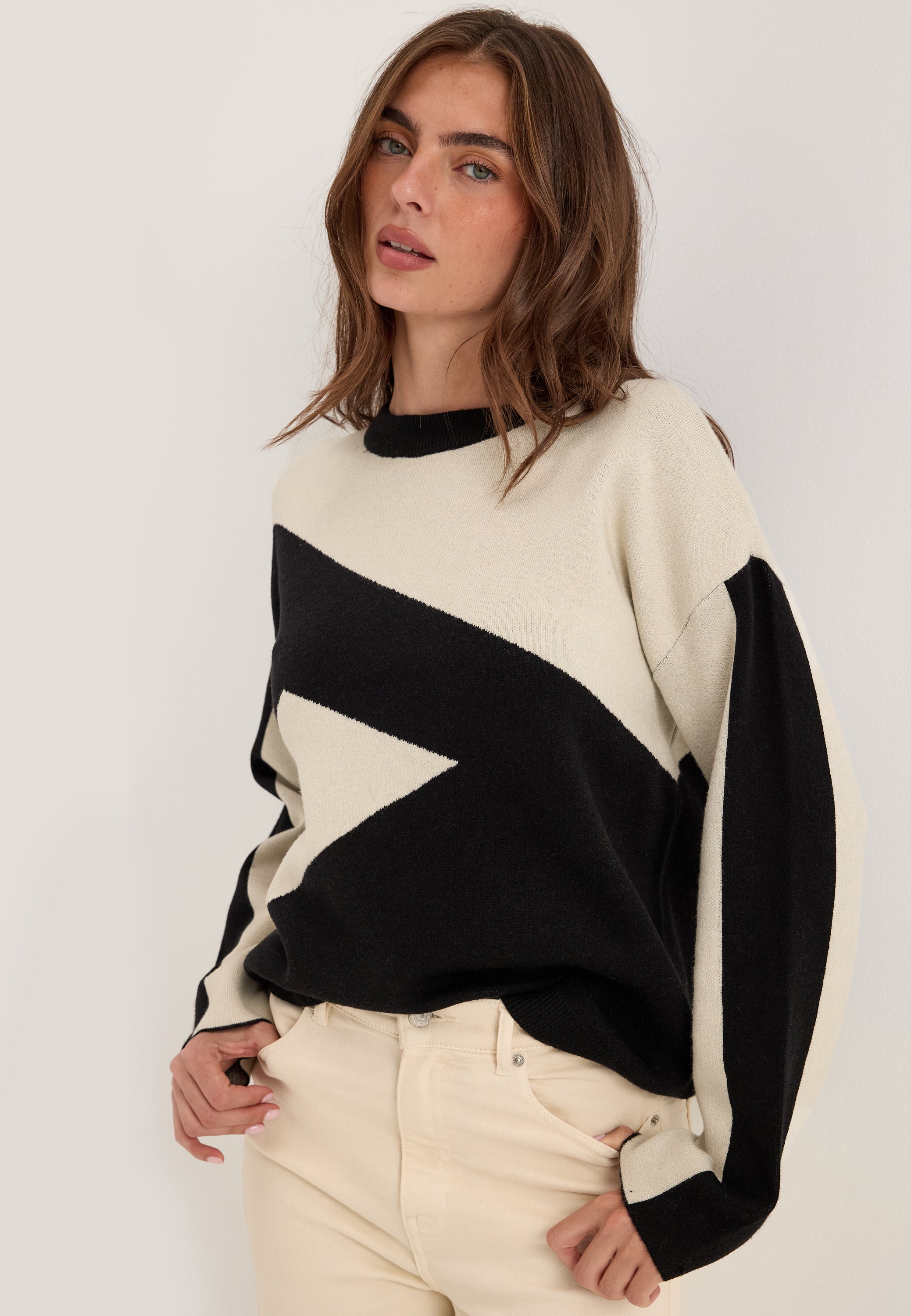 Object Collectors Item Objray O-neck L/S RE KNIT PULLOVER