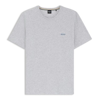 BOSS Mix and Match T-shirt With Logo Lysegrå bomuld Large Herre
