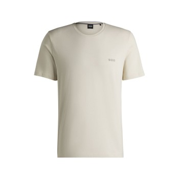 BOSS Mix and Match T-shirt With Logo Offwhite bomuld X-Large Herre