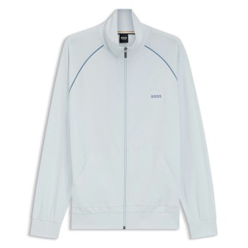 BOSS Mix and Match Zip Jacket Lyseblå bomuld Medium Herre