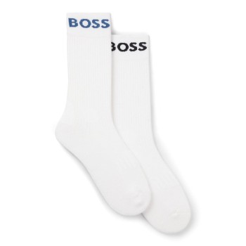 BOSS Strømper 2P RS Sport CC Socks Hvid/Blå Str 43/46 Herre