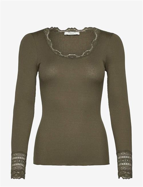 Rosemunde | Rwbenita Silk Ls O-Neck Lace T-Shir | M