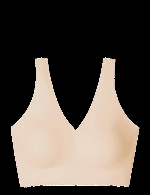 Schiesser | Microware Bustier With Removable Pads, Sand - Invisible Soft | 40