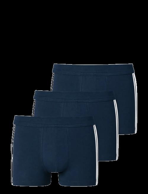Schiesser | 3-Pack Of Shorts, Dark Blue Stripes - 95/5 | XL