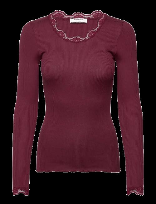 Rosemunde | Rwbabette Silk Ls Lace T-Shirt | S