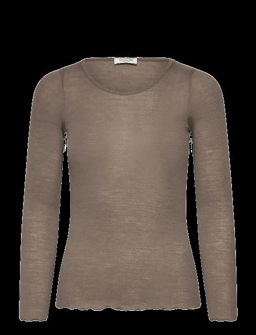Rosemunde | Rwburlington Wool Ls O-Neck T-Shirt | XL