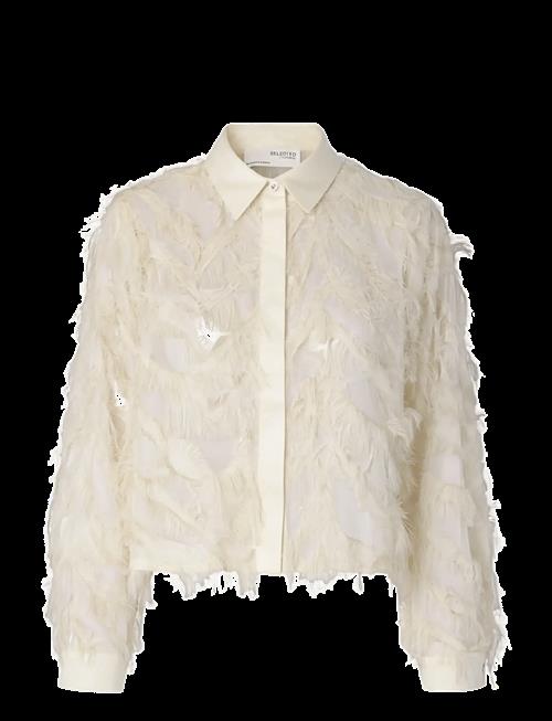 Selected | Slwmyline Ls Fluffy Cropped Shirt B | 40