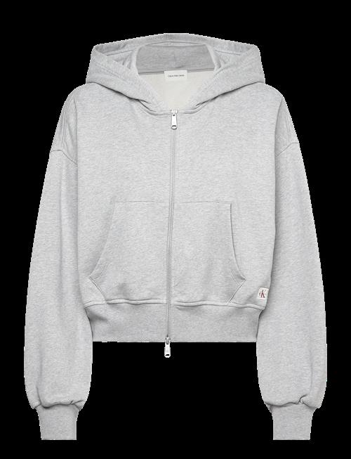 Calvin Klein Jeans | French Terry Woven Label Fz Hood | L
