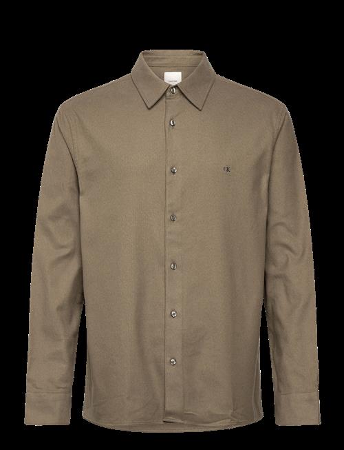 Calvin Klein | Ls Melange Flannel Easy Shirt | XXL