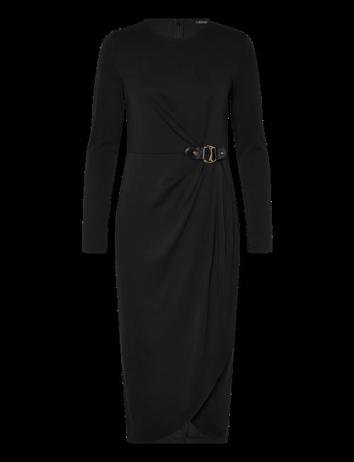 Lauren Ralph Lauren | Buckle-Trim Stretch Jersey Dress | 38