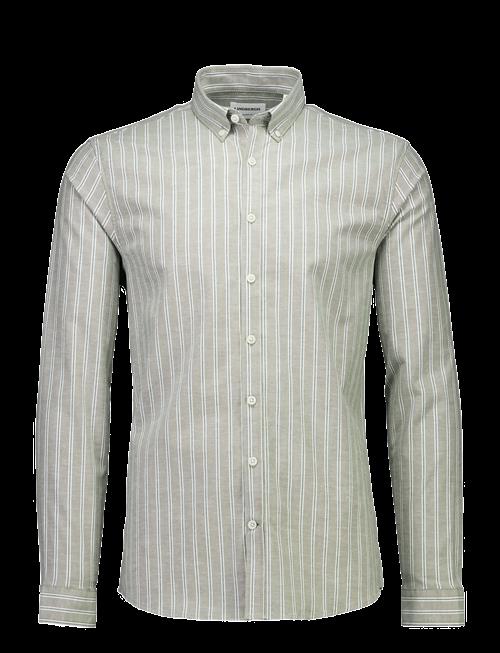 Lindbergh | Striped Superflex Oxford L/S | M