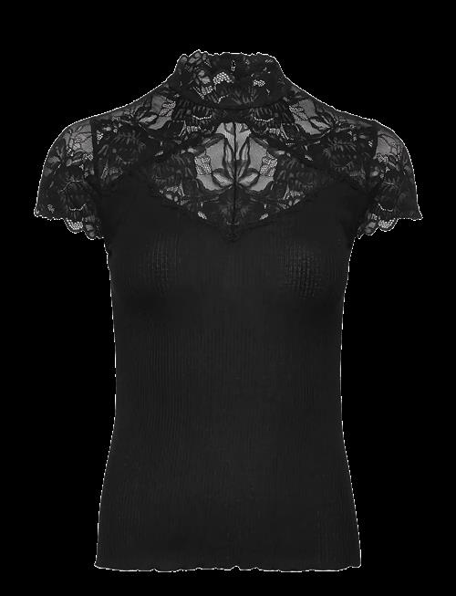 Rosemunde | Rwbeatha Silk Capsleeve Lace T-Shir | XS