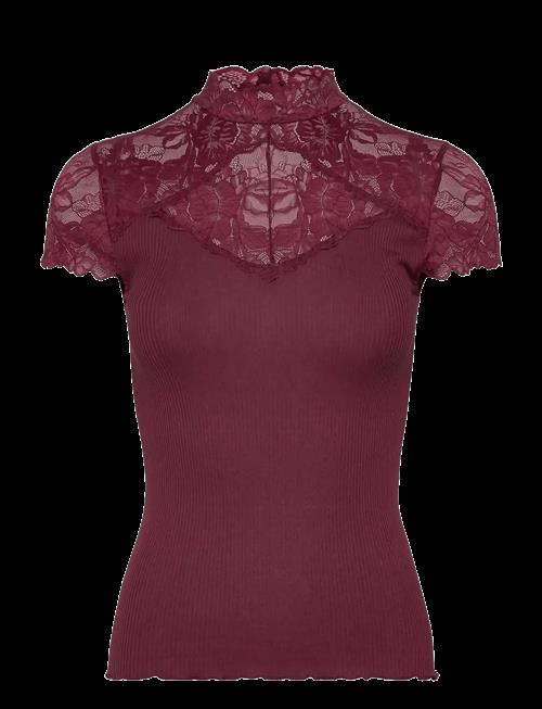 Rosemunde | Rwbeatha Silk Capsleeve Lace T-Shir | S