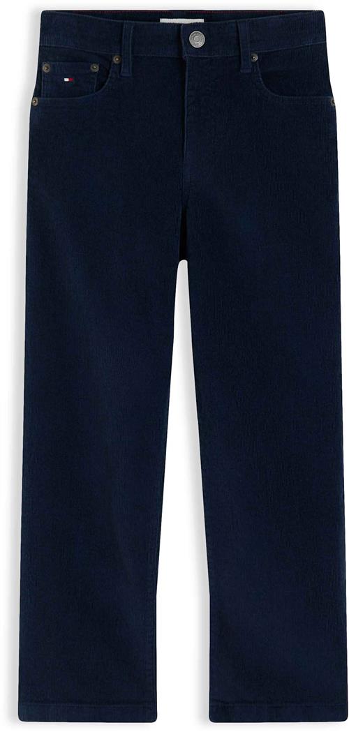 Tommy Hilfiger Cordbukser I Afslappet Pasform Dark Blue  Dark Blue 10 Y  Blå  10 år  Drenge, Piger