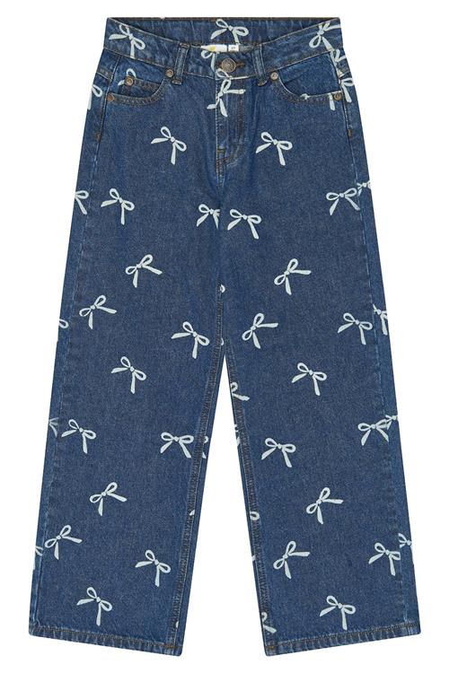 The New Virginia Jeans Med Bred Pasform Medium Blue Denim  Medium Blue Denim  9 Y  Marineblå  9 år  Piger
