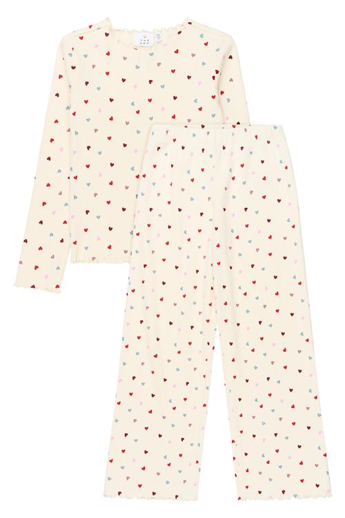 The New Verina Rib-sæt Gardenia  Gardenia  5-6 Y  Hvid  5-6 år  Piger