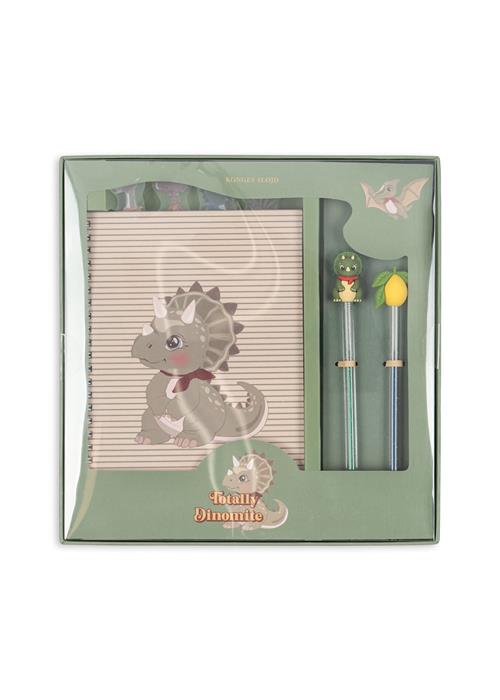 Konges Sløjd My Stationery Kasse Dino Moss  Dino Moss-OS  Grøn  One Size 3+ Years Drenge, Piger