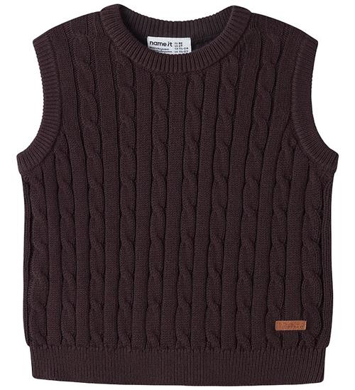 Name It Vest - Strik - NmmRaffat - Chocolate Plum