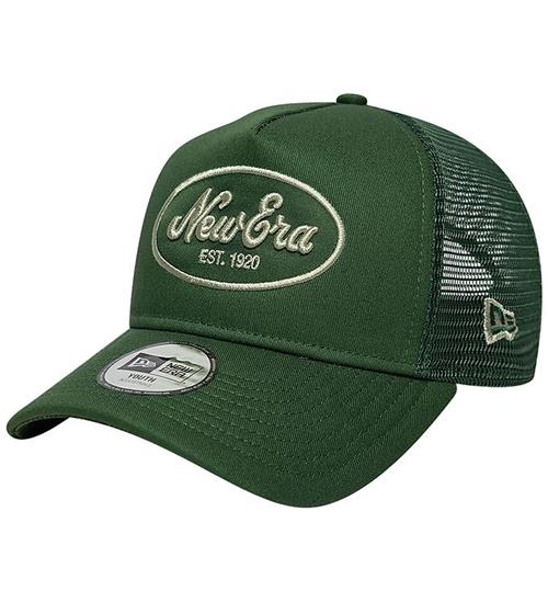 New Era Kasket - Trucker - Oval Patch - Dark Green