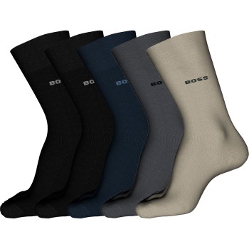 BOSS Strømper 5P RS Uni Color CC Socks Flerfarvet-2 Str 43/46