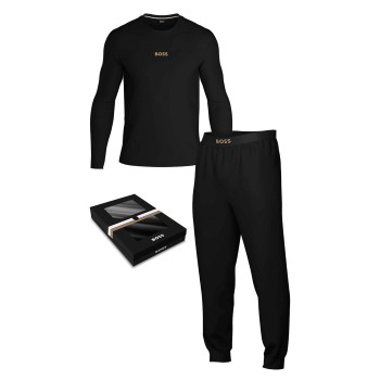 BOSS Xmas Long Pyjama Set Sort bomuld X-Large Herre