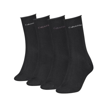 Calvin Klein Strømper 4P Women Classic Sock Gift Box Sort One Size Dame