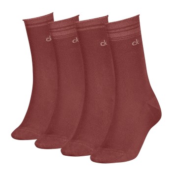 Calvin Klein Strømper 4P Women Lurex Stripe Socks Gift Box Rød One Size Herre