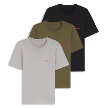 HUGO 3P Triplet T-Shirt Flerfarvet-2 bomuld XX-Large Herre