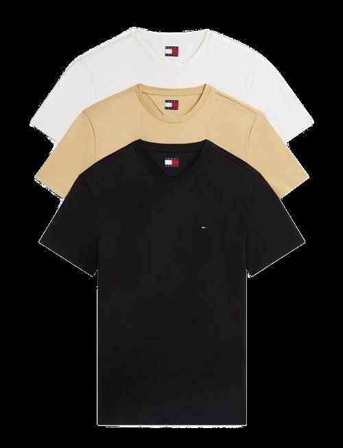 Se Tommy Jeans | 3 Pack Extra Slim Sflag T-Shirt | S hos Booztlet