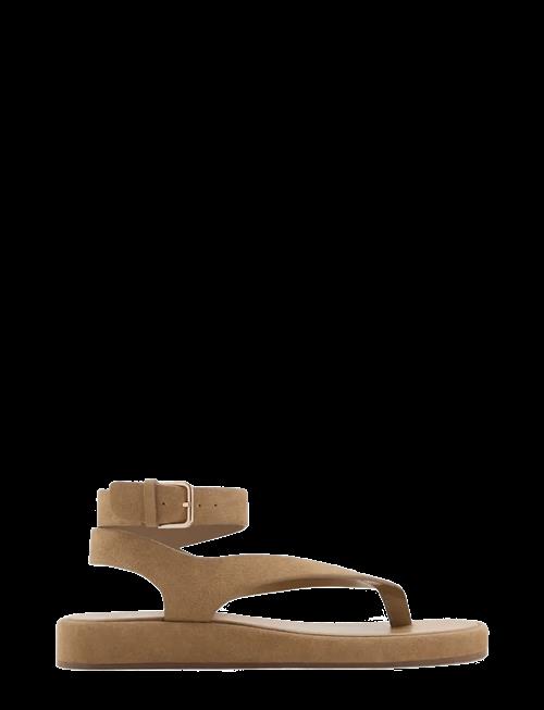 Mango | Split Leather Sandals With Buckle | 38