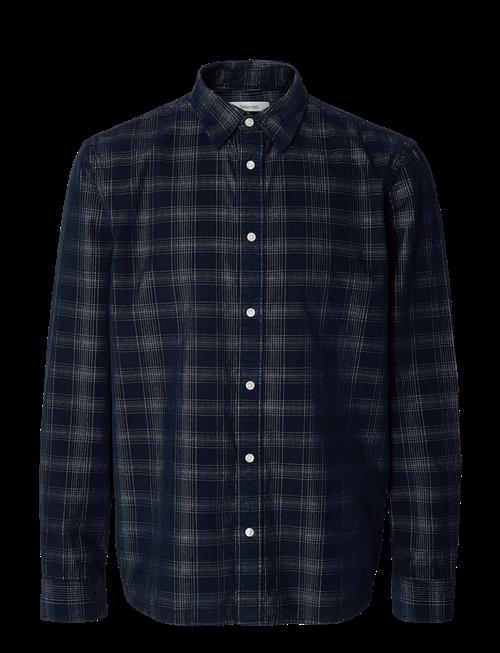 Selected | Slmregclaus Cord Yd Check Ls Shirt | M