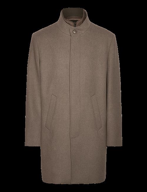 Lindbergh Black | Detachable Collar Wool Coat | M