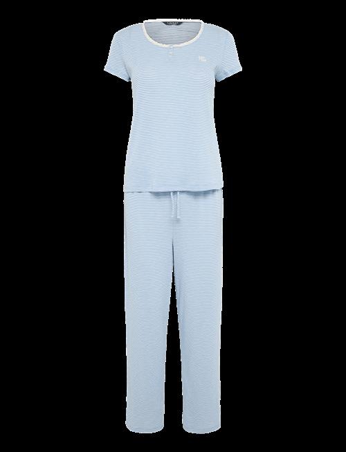 Lauren Ralph Lauren Homewear | Lrl S/S Lace Nk Ankle Pant Pj Set | XL