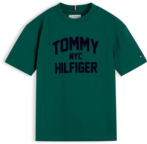 Tommy Hilfiger Brand Love T-shirt Rural Green  Rural Green 4 Y  Grøn  4 år  Drenge, Piger