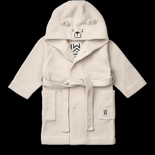 Liewood Minik Fleece-badekåbe Sandy  Sandy 3-4 Y  Beige  3-4 år  Drenge, Piger