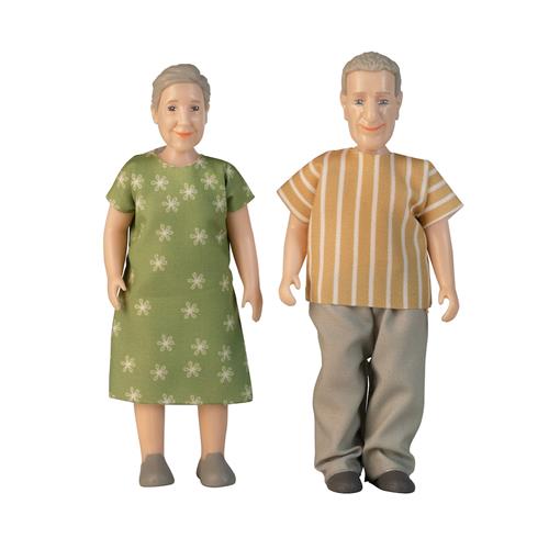 Lundby Dollhouse Dolls Older Couple Multicolor Multicolor One Size  Grøn  One Size 3+ Years Drenge, Piger